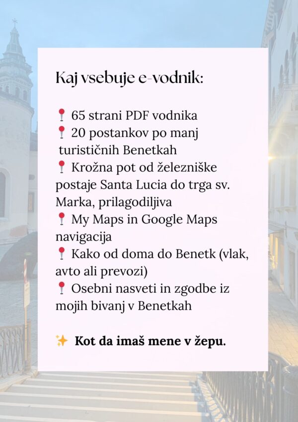 SANJAM. e-vodnik: Benetke