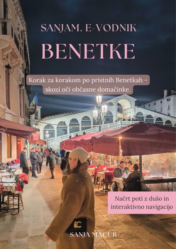 Naslovnica SANJAM. e-vodnik Benetke_Sanja Macur
